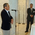 懇親会　牛久保会長挨拶